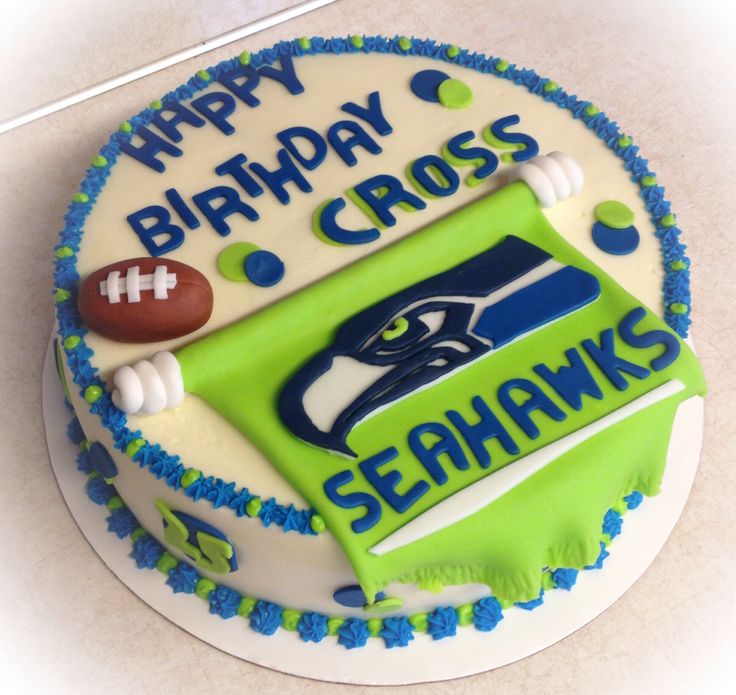 13 Party Cakes Seattle Seahawks Photo Seattle Seahawk Birthday