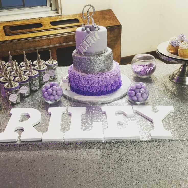 11 Silver And Lavender Princess Cakes Photo Tutu Baby Shower