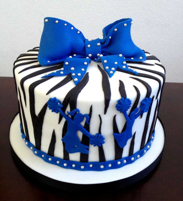 Zebra Cheer Cake