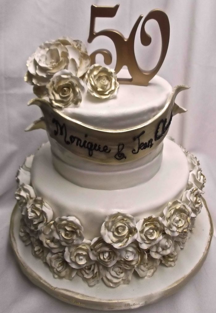 50th Wedding Anniversary Cake