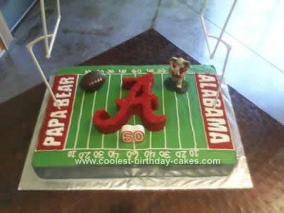 Alabama Football Birthday Cake