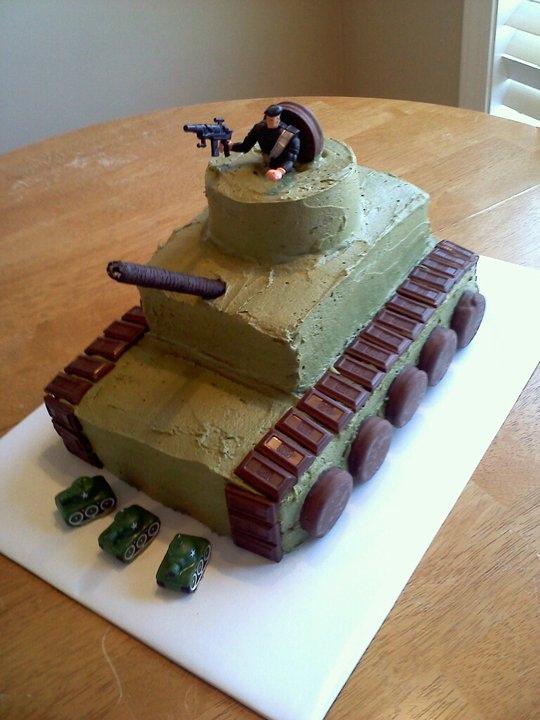 Army Tank Birthday Cake