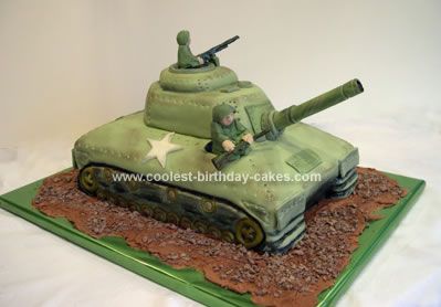 Army Tank Birthday Cake