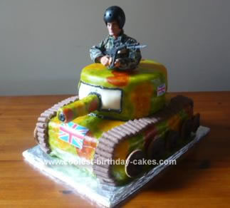 Army Tank Birthday Cake