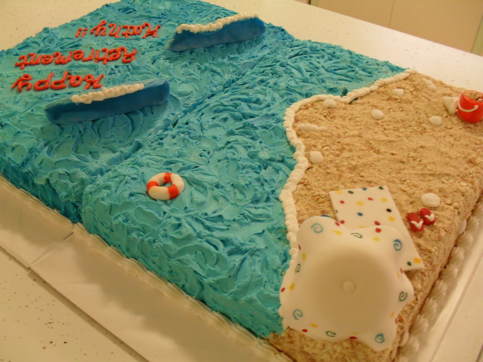 9 Photos of Retirement Sheet Cakes Beach Themed Cakes WoW