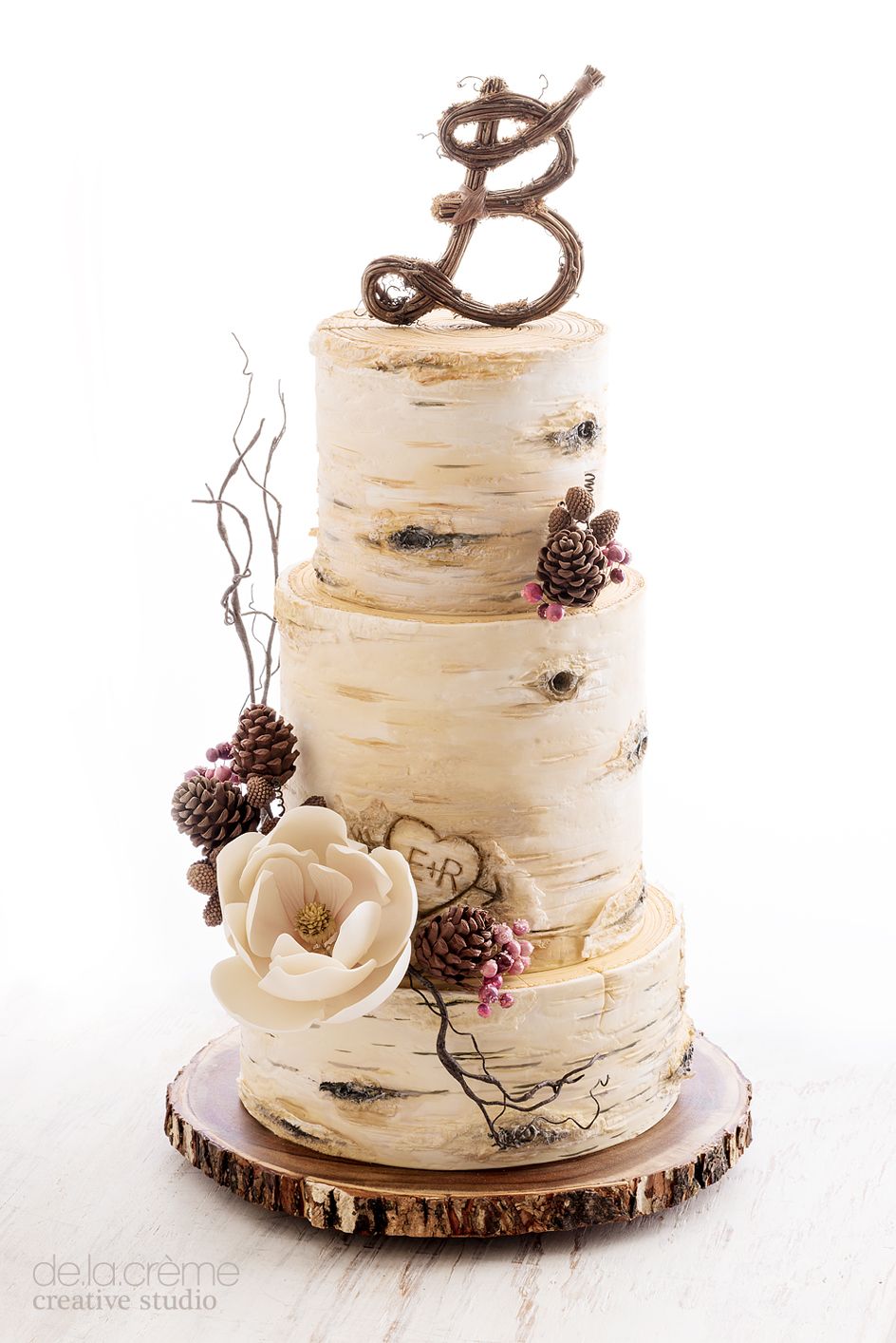 Birch Tree Cake Wedding Cake