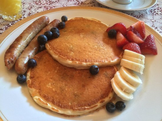 8 Photos of Sausage And Pancakes And Fruit