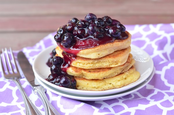 8 Photos of Pancakes With Blueberry Topping