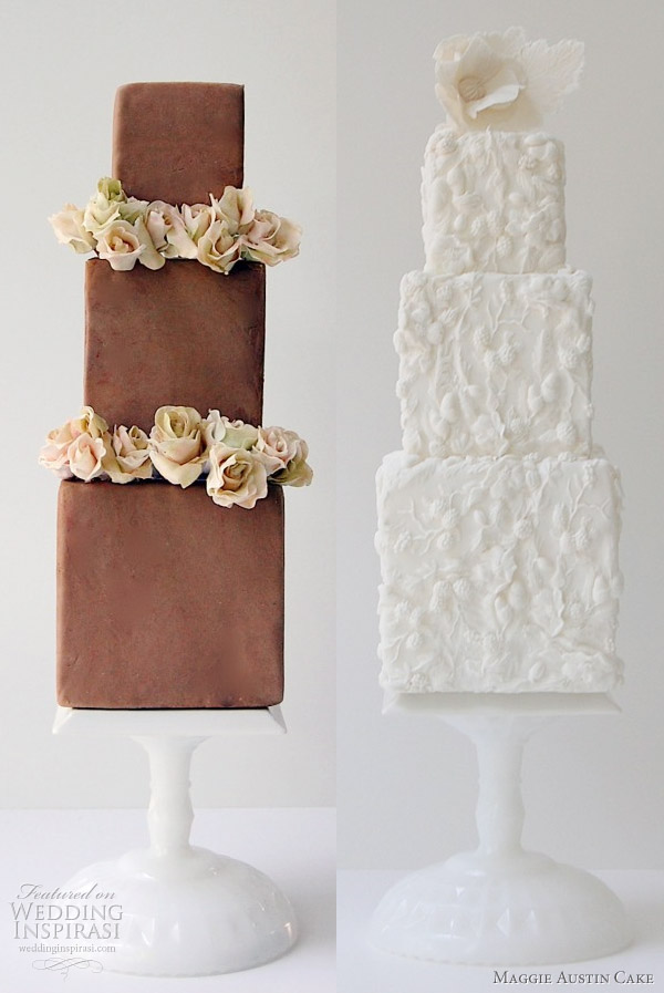 Bride and Groom Wedding Cake