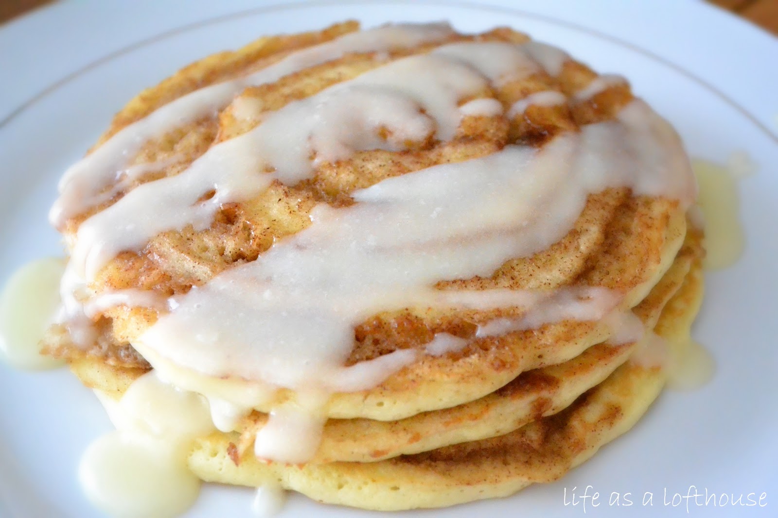 Cinnamon Roll Pancakes