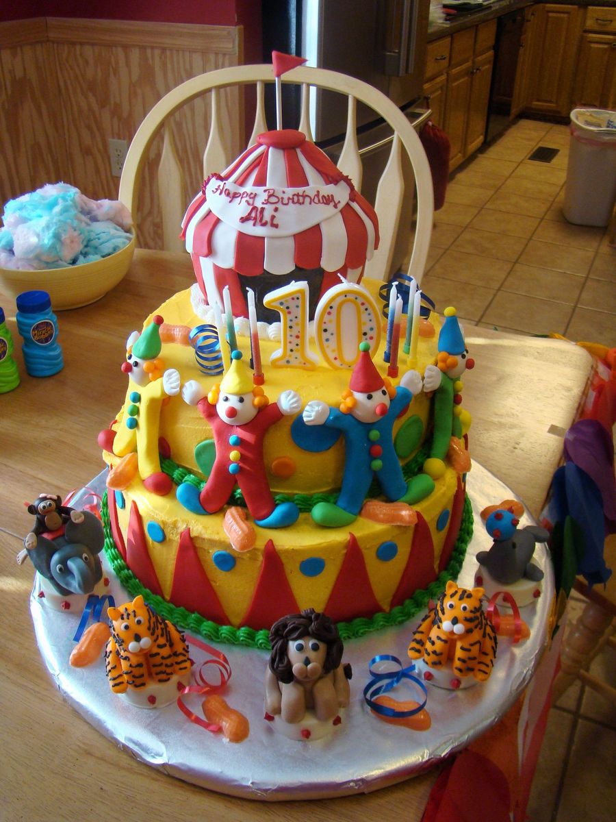 Circus Peanuts Birthday Cake