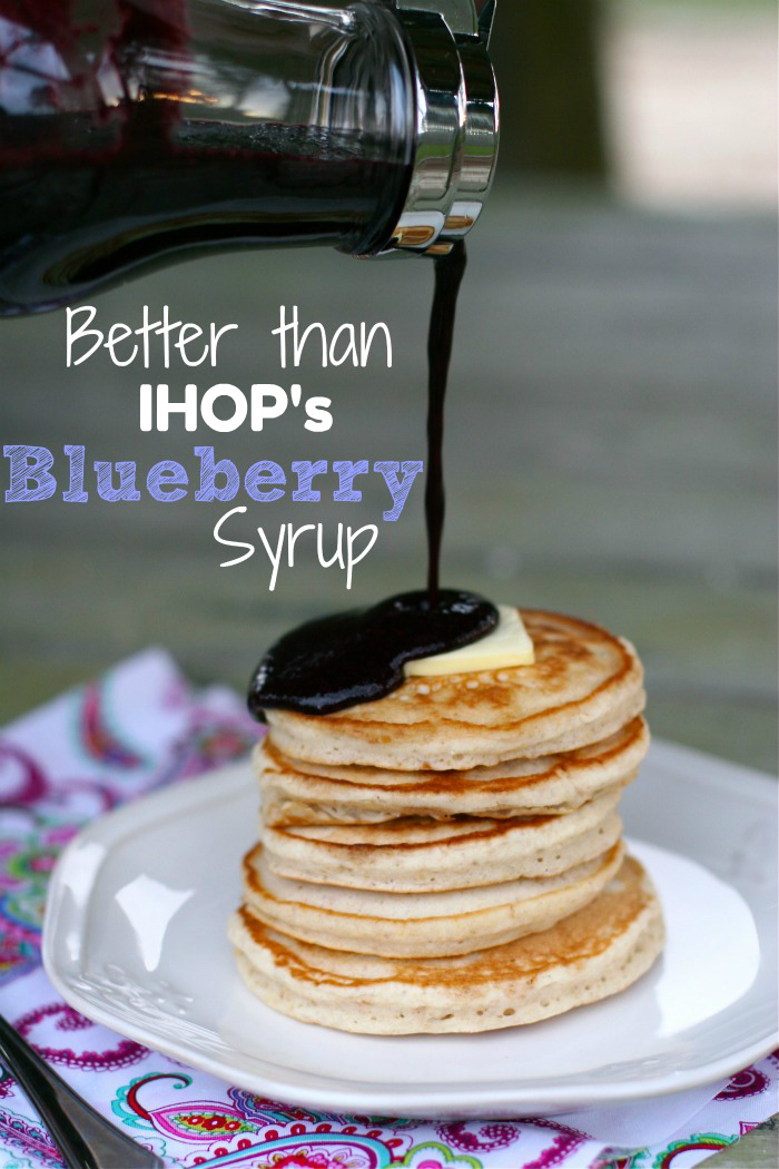 Homemade Blueberry Pancake Syrup Recipe