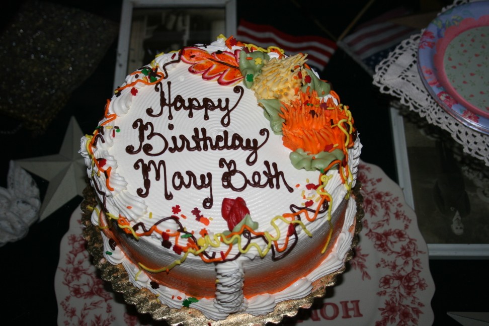 Mary Beth Happy Birthday Cake