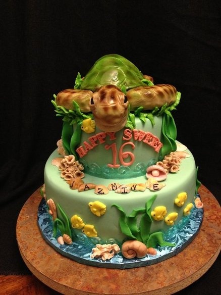 Sea Turtle Cake