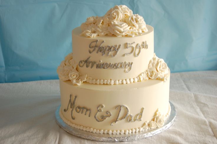 Simple 50th Wedding Anniversary Cake Ideas