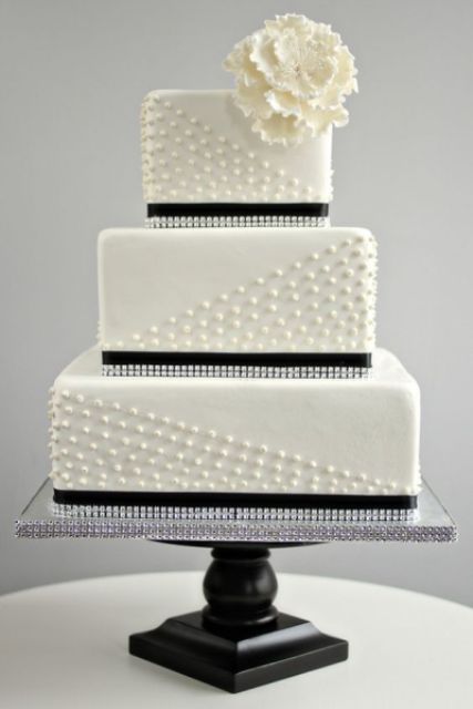 Square Wedding Cake Idea