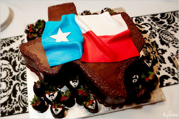 Texas Flag Grooms Cake