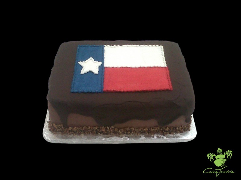 Texas Flag Grooms Cake