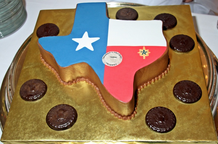 Texas Shaped Grooms Cake