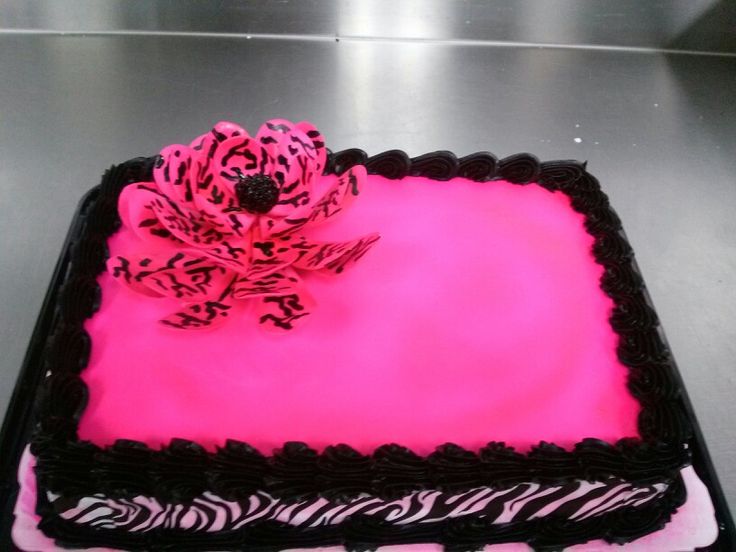 Zebra Sheet Cake