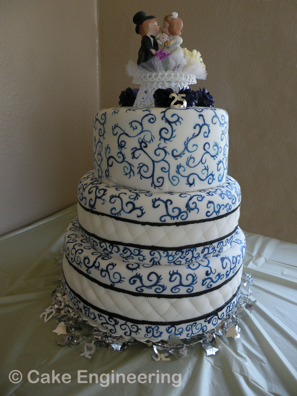 25 Wedding Anniversary Cake