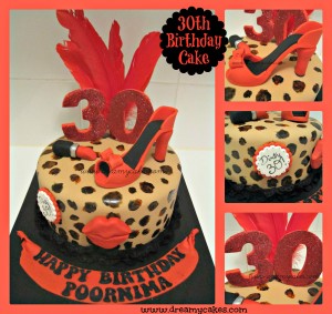 30th Birthday Cake Designs