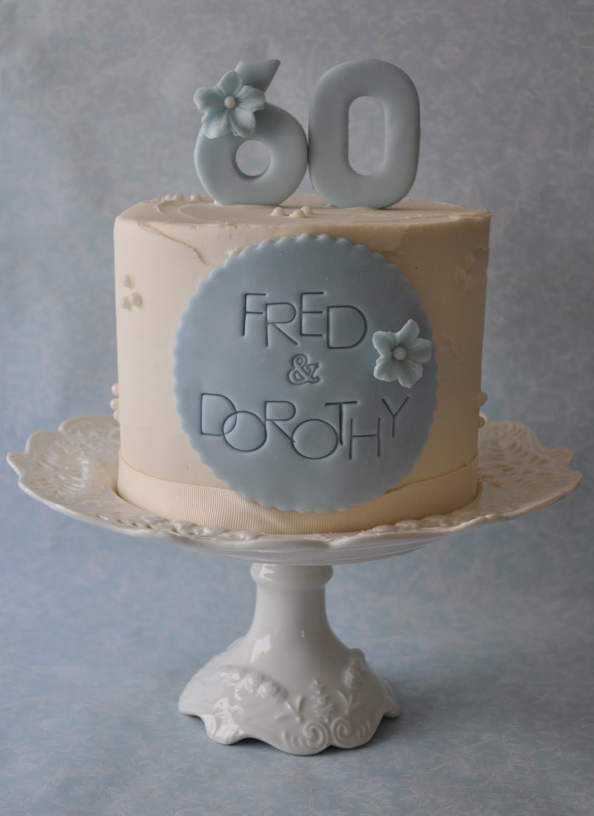 60th Wedding Anniversary Cake