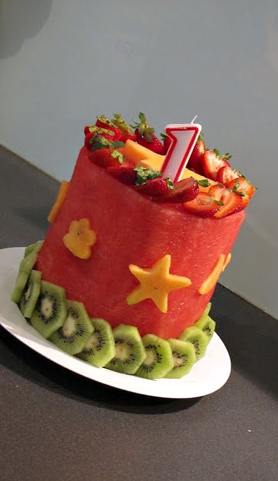 All Fruit Birthday Cake