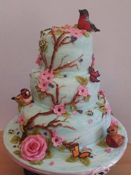 Cakes Decorated with Birds