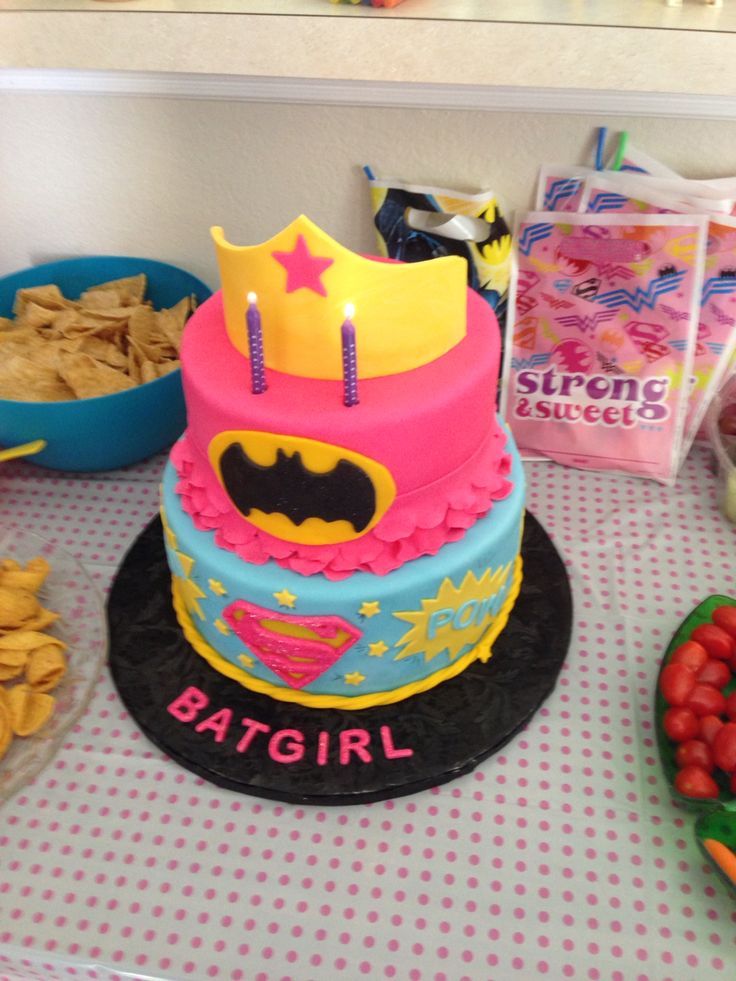 DC Superhero Girls Birthday Cake