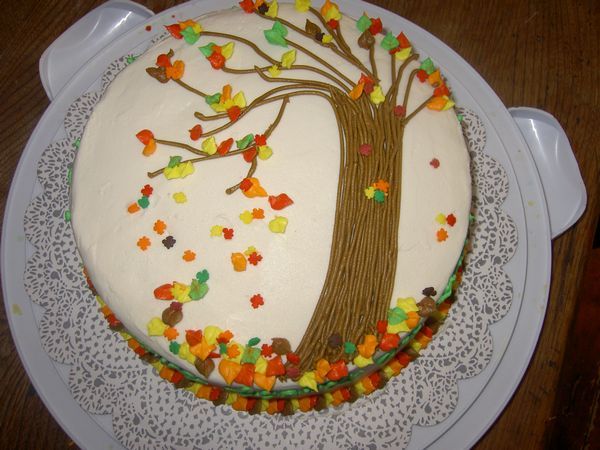 Fall Cake Decorating