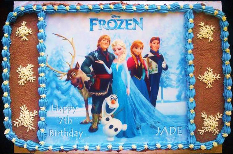 Frozen Cake Sugar Sheets