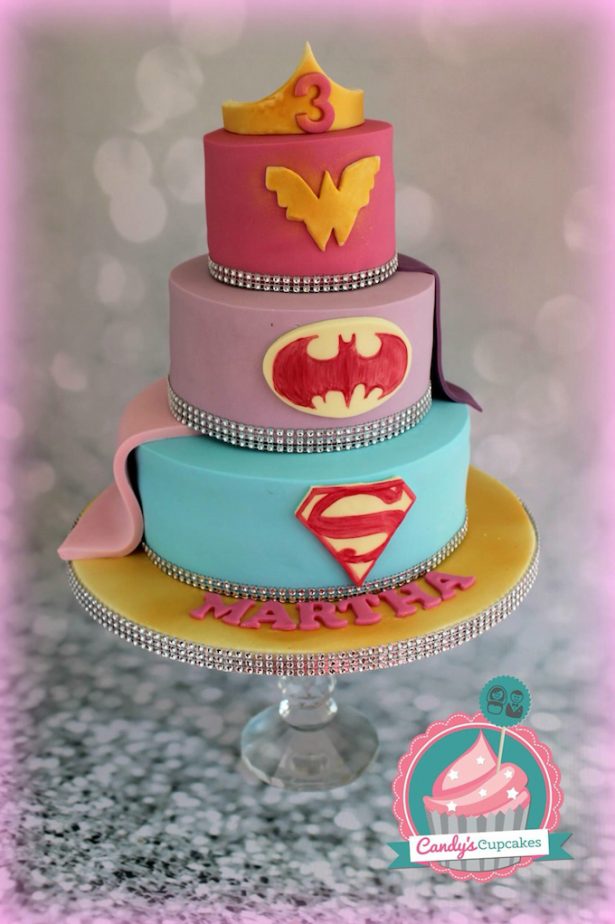 Girl Superhero Birthday Cake Ideas