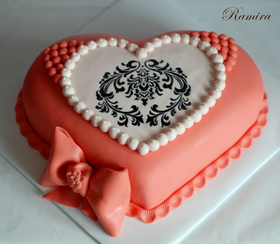 Heart Shaped Birthday Cake