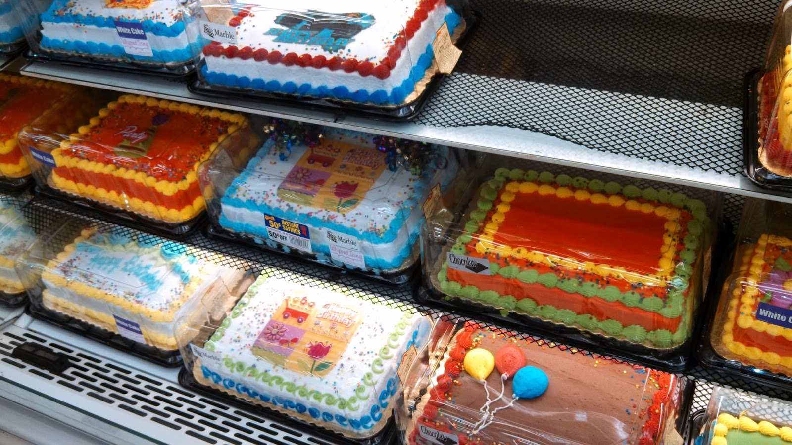 HEB Bakery Cakes Sheet