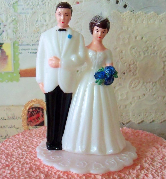 High Five Wedding Cake Topper Couple FigurineShow