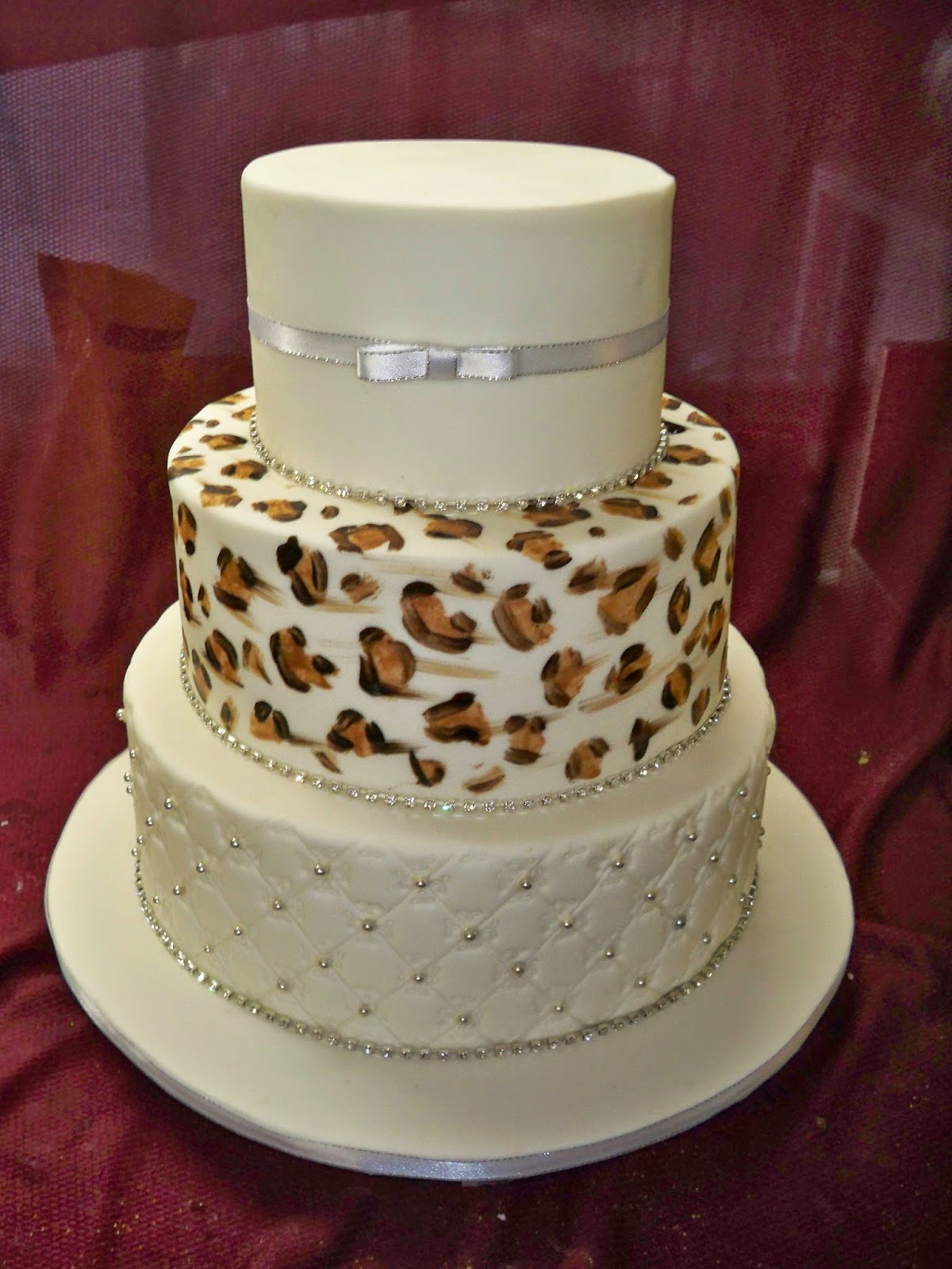 Leopard Print Wedding Cake