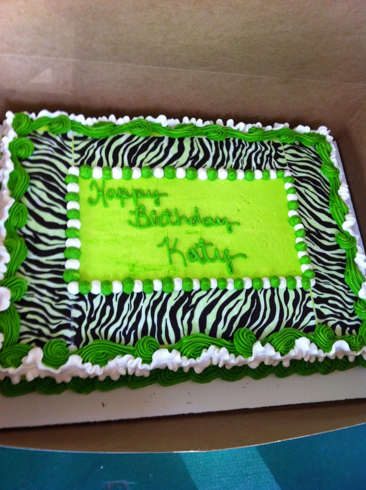 13 Photos of Lime Green Zebra Print Cakes