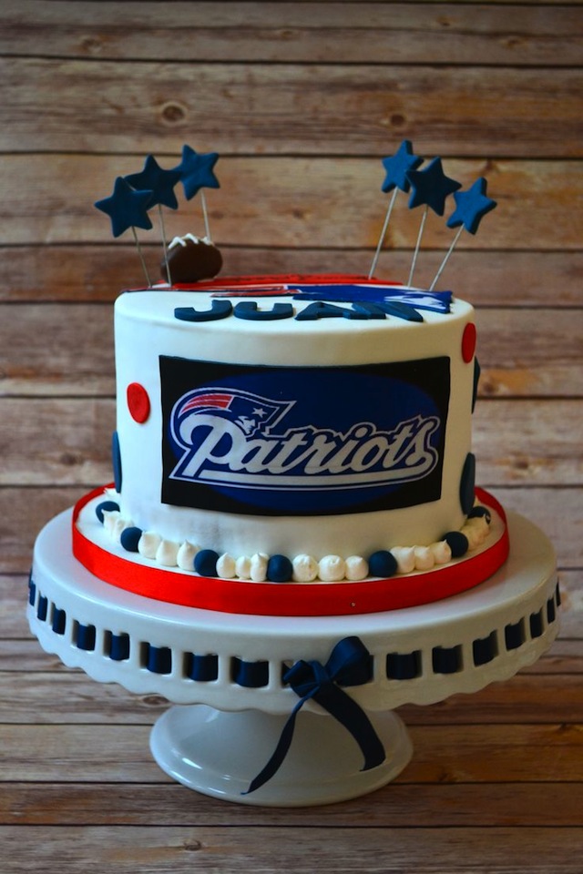 New England Patriots Birthday Cake