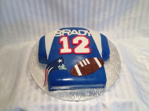 New England Patriots Football Cake