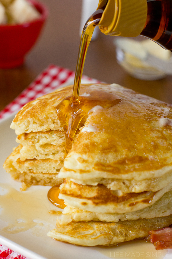 Pancakes From Scratch with Buttermilk Recipe