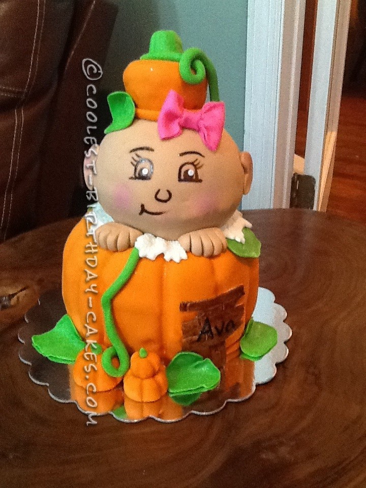 Pumpkin Baby Shower Cake