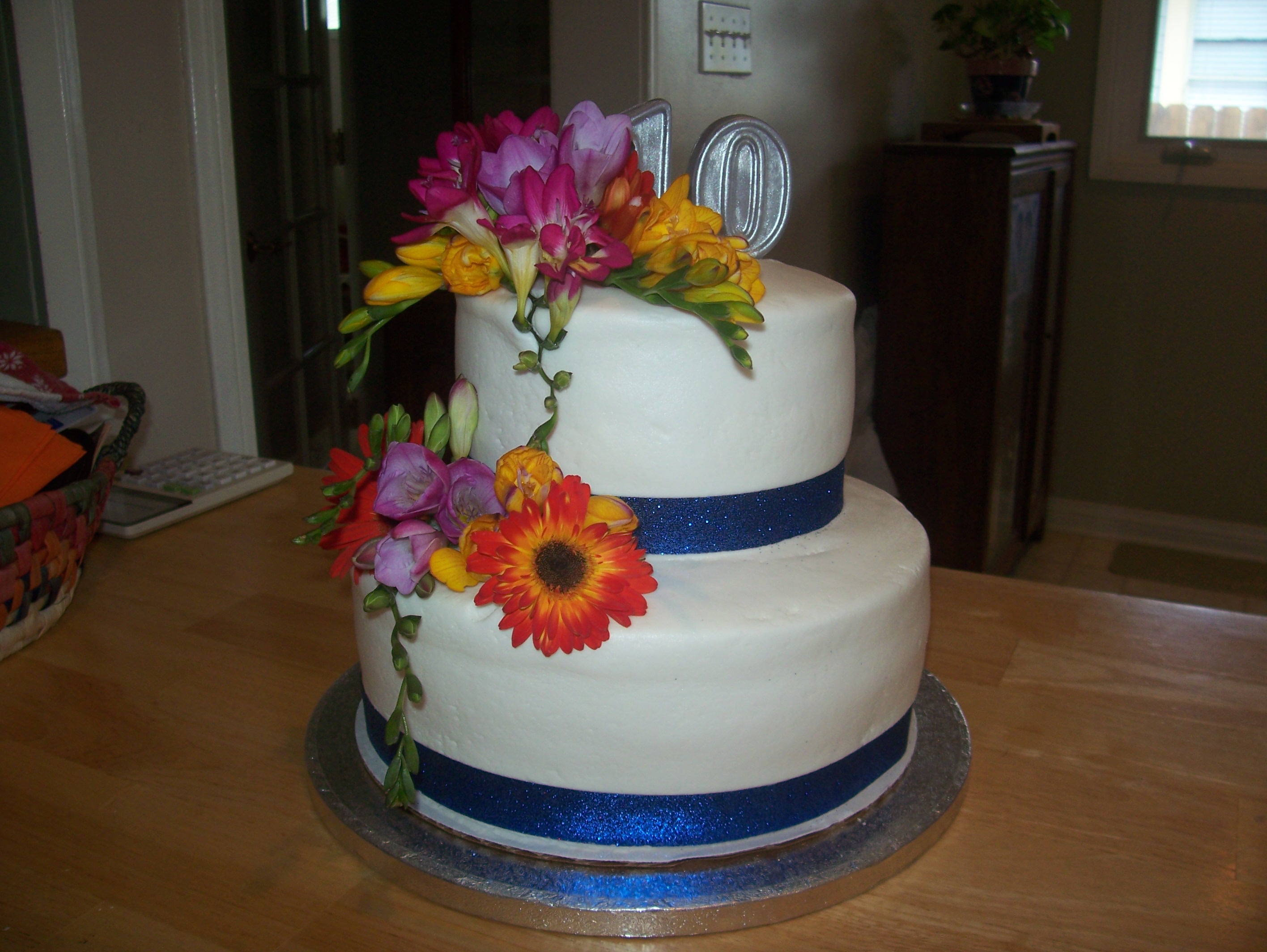 10th Wedding Anniversary Cake