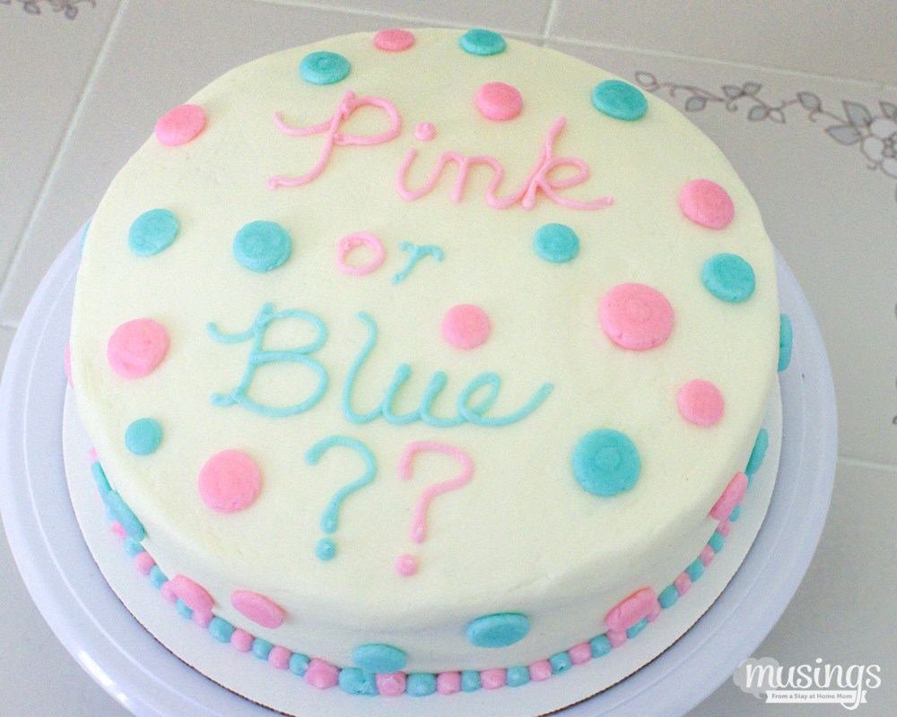 Baby Gender Reveal Cake