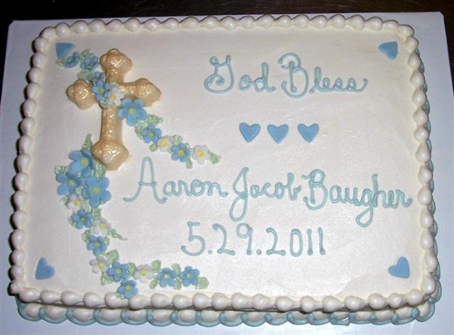 Baptism Sheet Cakes