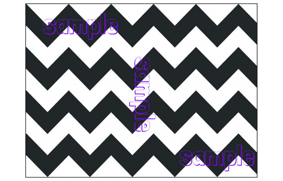 Black and White Chevron Sheet Cake