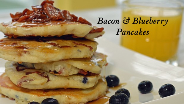 Blueberry Pancakes and Bacon