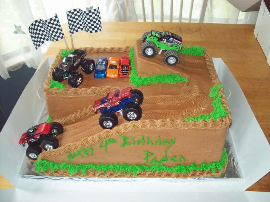 Boys Monster Truck Birthday Cake