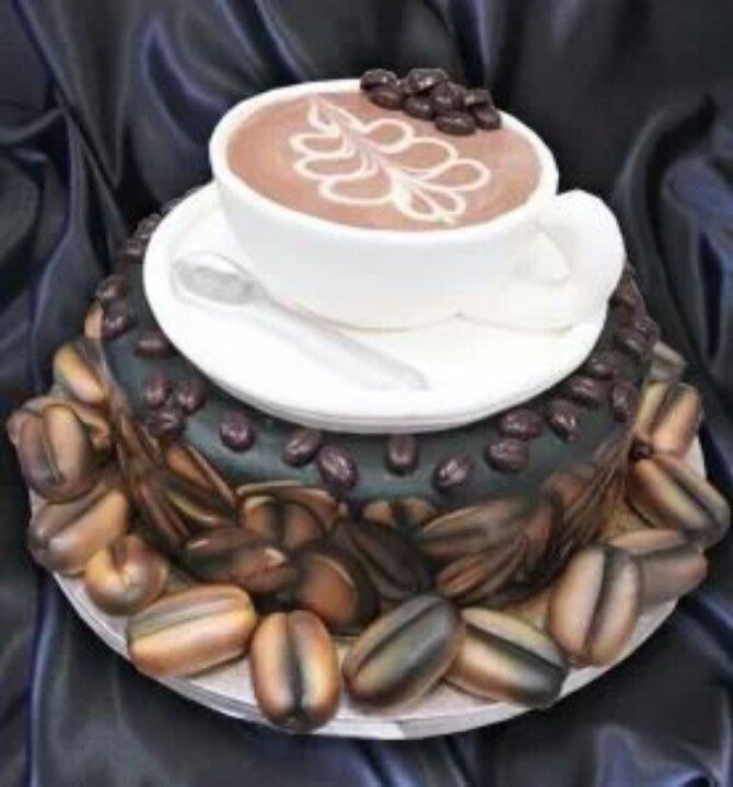 Cake Shaped Like Coffee Cup