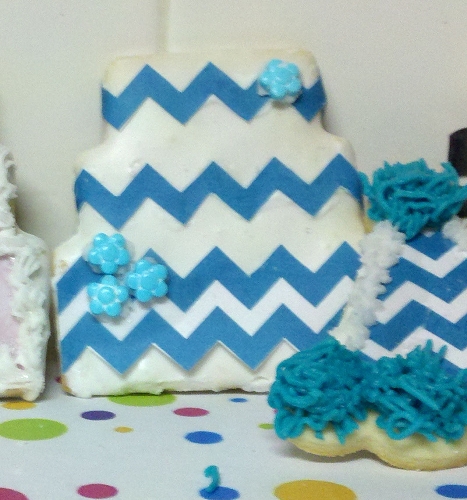 Chevron Wedding Cake